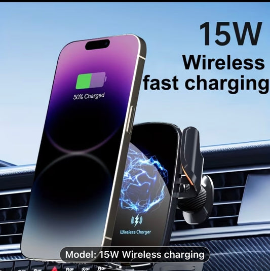 Wireless Phone Holder And Charger